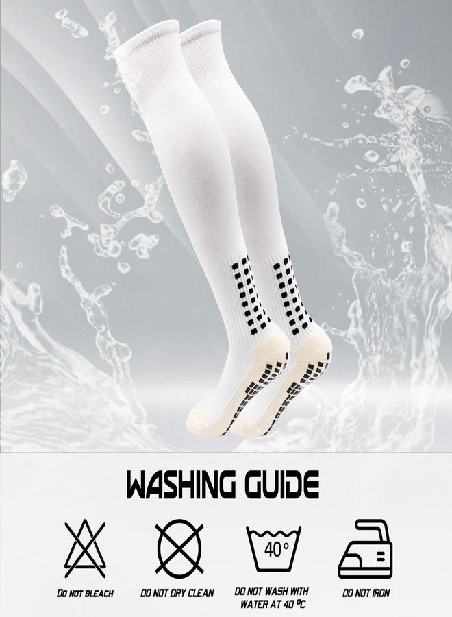 Yufree Mens Knee High Grip Soccer Socks Non Slip Long Socks for Football Basketball Sports - Image 3